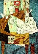 Juan Gris frukost oil on canvas